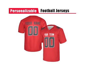 Camiseta de fútbol personalizada modelo 02: nombre y número personalizados