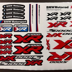 Motorcycle Motorbike Stickers Fairing Helmet Decals Graphics for BMW S1000XR Motorrad Motorsport Laminated Set