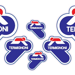 Racing Sponsor Sticker Kit for Termignoni Motorcycle Fairings and Helmets