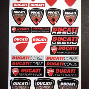 Motorrijwiel Stickers Kuip Helm Decals Graphics voor Ducati Corse Panigale Multistrada Diavel Monster Supersport Gelamineerd