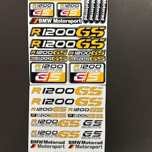 2 Parts motorcycle fairing helmet stickers for BMW R1200GS Adventure R 1200 GS Motorrad laminated