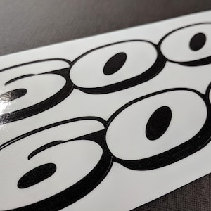 Decals and Stickers For Yamaha TT600 Pair of Laminated “600” Stickers 140mm x 30mm