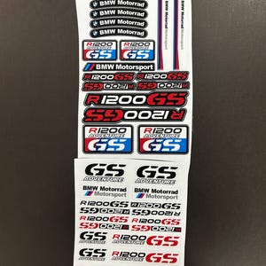 2 Parts motorcycle fairing helmet stickers for BMW R1200GS Adventure graphics decals laminated