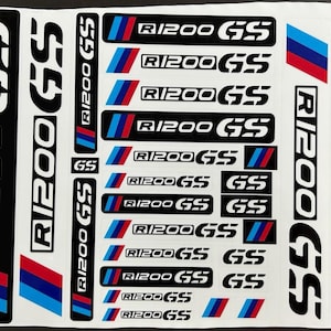 Laminated Sticker Set for BMW R1200GS Adventure GS 27 Motorcycle Decals