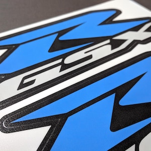 GSXR Logo Sticker Set for Suzuki 600 750 1000 Laminated Motorcycle Fairing Decals