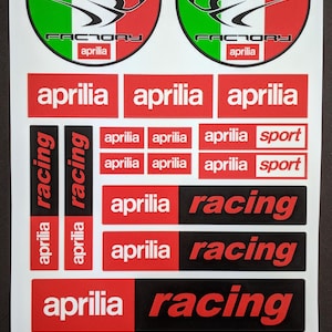 17 Sticker Set for Aprilia Racing RSV4 Tuono RS Laminated Motorcycle Decals