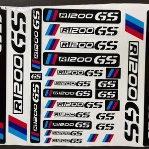Motorcycle Motorbike Stickers Fairing Helmet Decals Graphics for BMW R1250GS Adventure Enduro Laminated Sheet