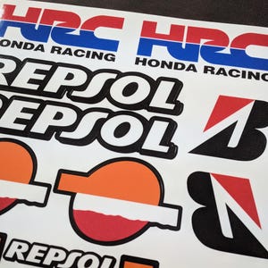 Honda Repsol HRC motorstickerset 16-delig voor gelamineerd CBR 600RR 1000RR