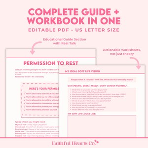 Soft life guide section explaining what soft life means, soft life vs hustle culture, permission to rest, and finding your soft life values
