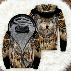 Tribal Zip Hoodie - Etsy