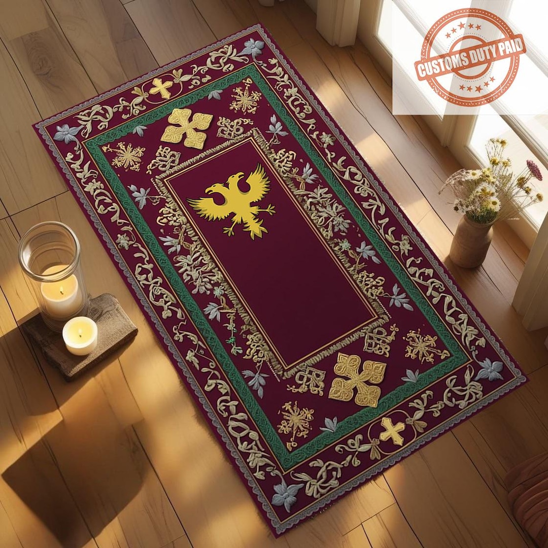 Orthodox Rug Byzantine Eagle Christian Prayer Mat, Orthodox Gifts, Orthodox ...