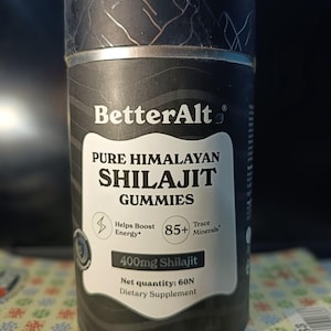 Better Alt Pure Himalayan Shilajit/Shilajeet Gummies with Pure Shilajit | 75%+ Fulvic Acid Tamarind Flavour