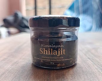 Pure 100% Himalayan Shilajit, Soft Resin, Organic, Extremely Potent, Fulvic Acid