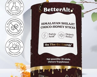 Barritas de chocolate y miel con shilajit del Himalaya - Energía para llevar (30 barritas)