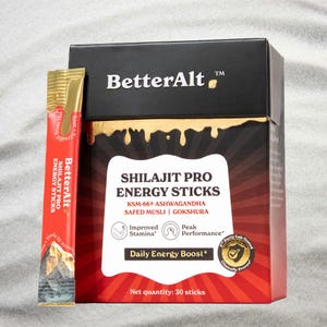 Shilajit Pro Honey Energy Sticks: KSM-66 Ashwagandha Wellness Blend image 1