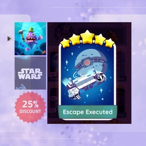 Escape Ausgeführt 5 Sterne Set 16 Star Wars Album 1 Teilig