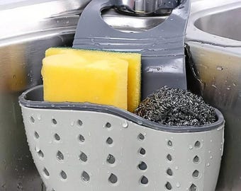 Silikon Korb für Spülbecken: Schwamm- & Geschirrtuchhalter