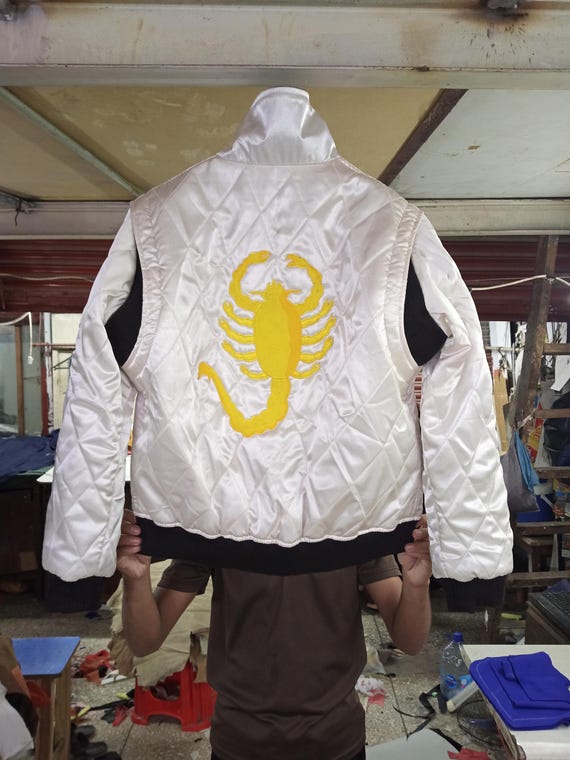 Ryan Gosling Scorpion Jacket: Reversible Satin Bomber
