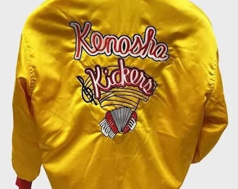 Handmade Gus Polinski Yellow Bomber Jacket | Home Alone Inspired Kenosha Kickers