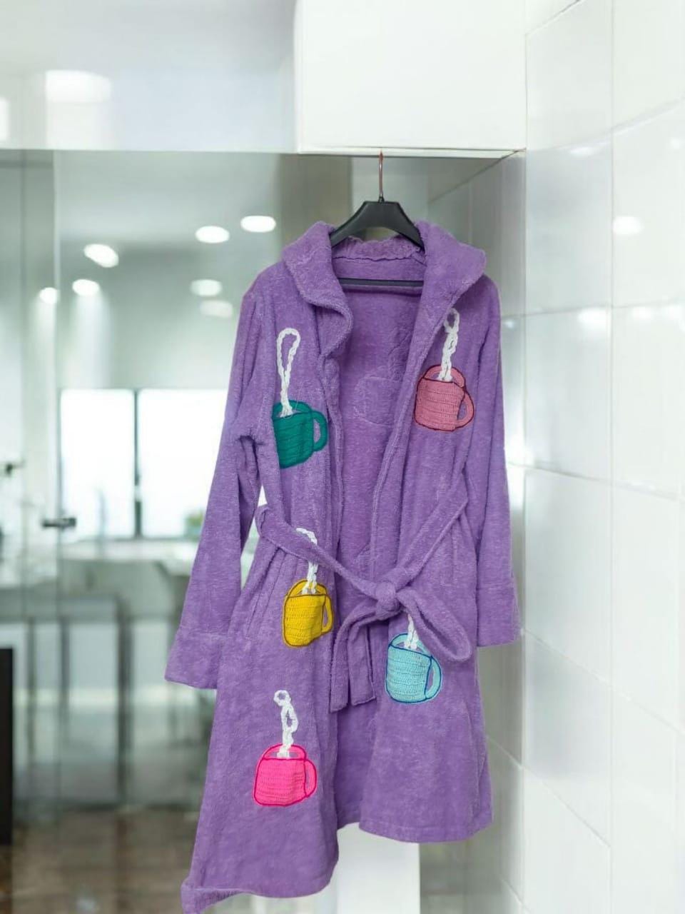 fight club dressing gown Fight Club Inspired Terry Cloth Bathrobe: Tyler Durden Style Purple Robe