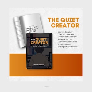 Quiet Creator eBook, Self-Growth for Introverts, Creative Confidence, Introverts Journaling Guide, Productivity and Self Help, Digital Book