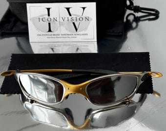 S4 ICON Vision Polarized Sunglasses – Vintage X-Metal Inspired Juliet, Romeo | Worn by Brad Pitt, Tom Cruise, Jordan