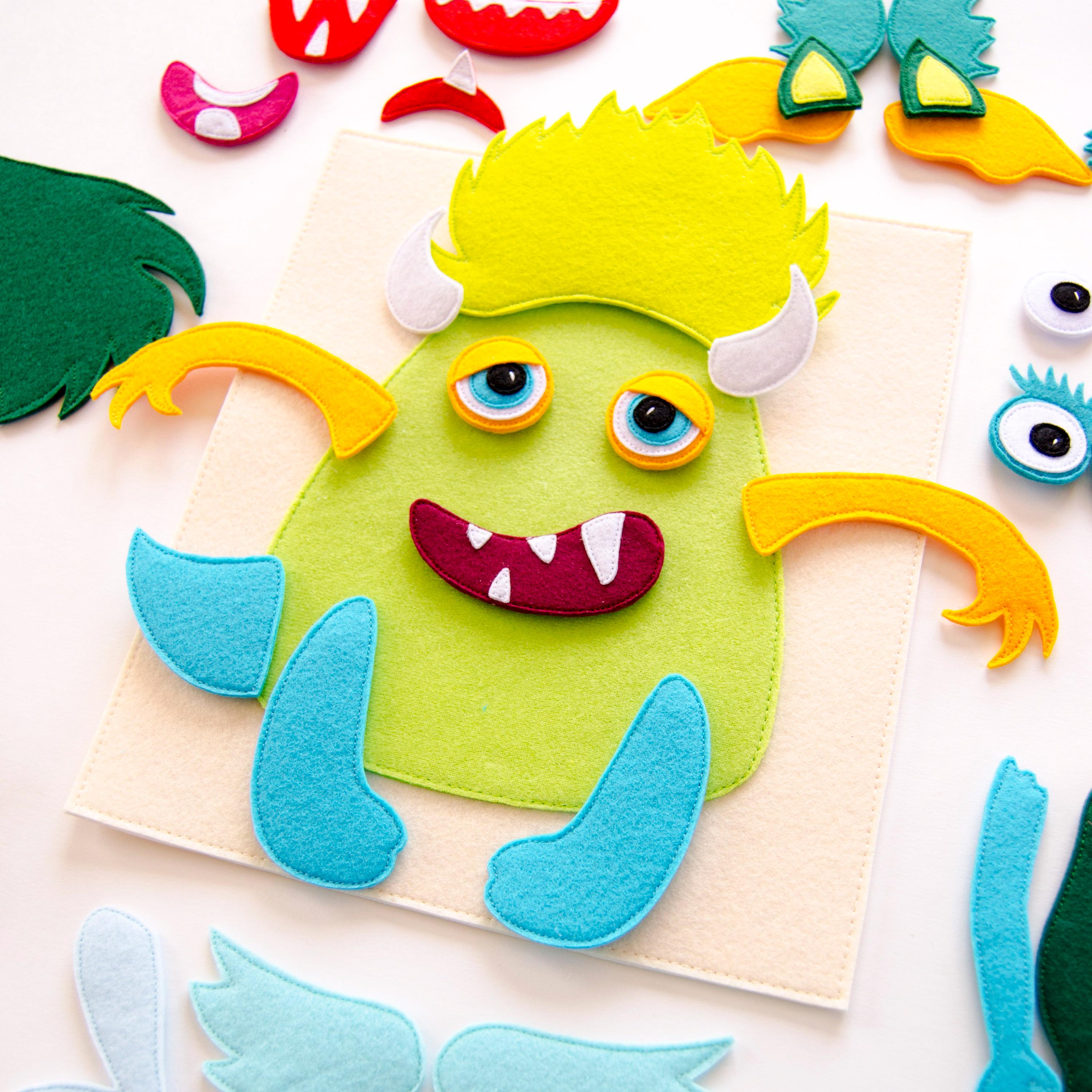 Monster Constructor Toy, Sewing Pattern and Tutorial (PDF+SVG) - Etsy