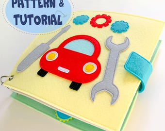 Padrão de costura e instruções para o livro Transport Quiet, PDF + SVG