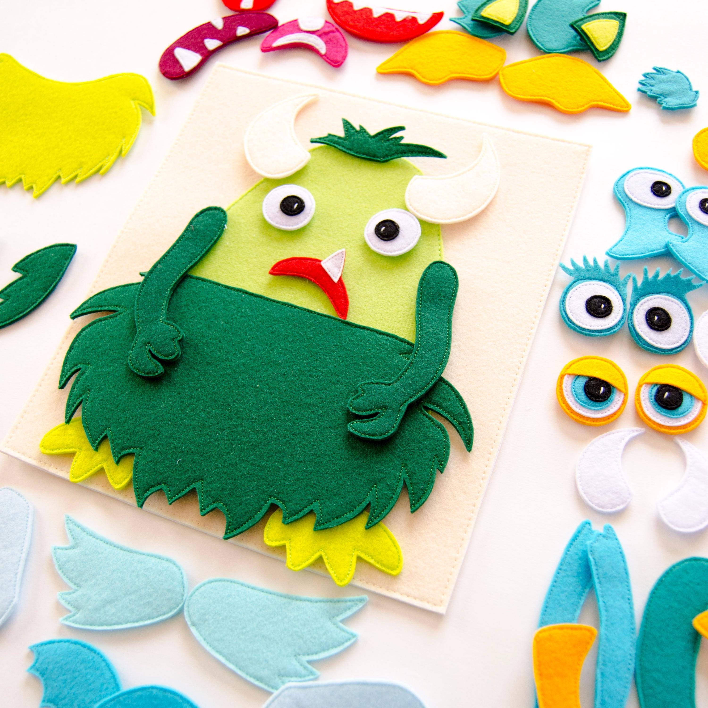 Monster Constructor Toy, Sewing Pattern and Tutorial (PDF+SVG) - Etsy