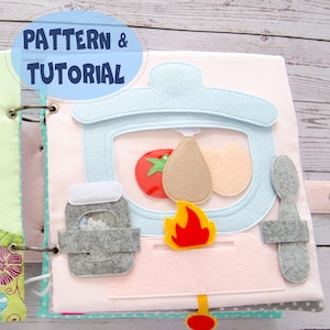 Página panorámica para libro silencioso, patrón en PDF y tutorial, archivos SVG