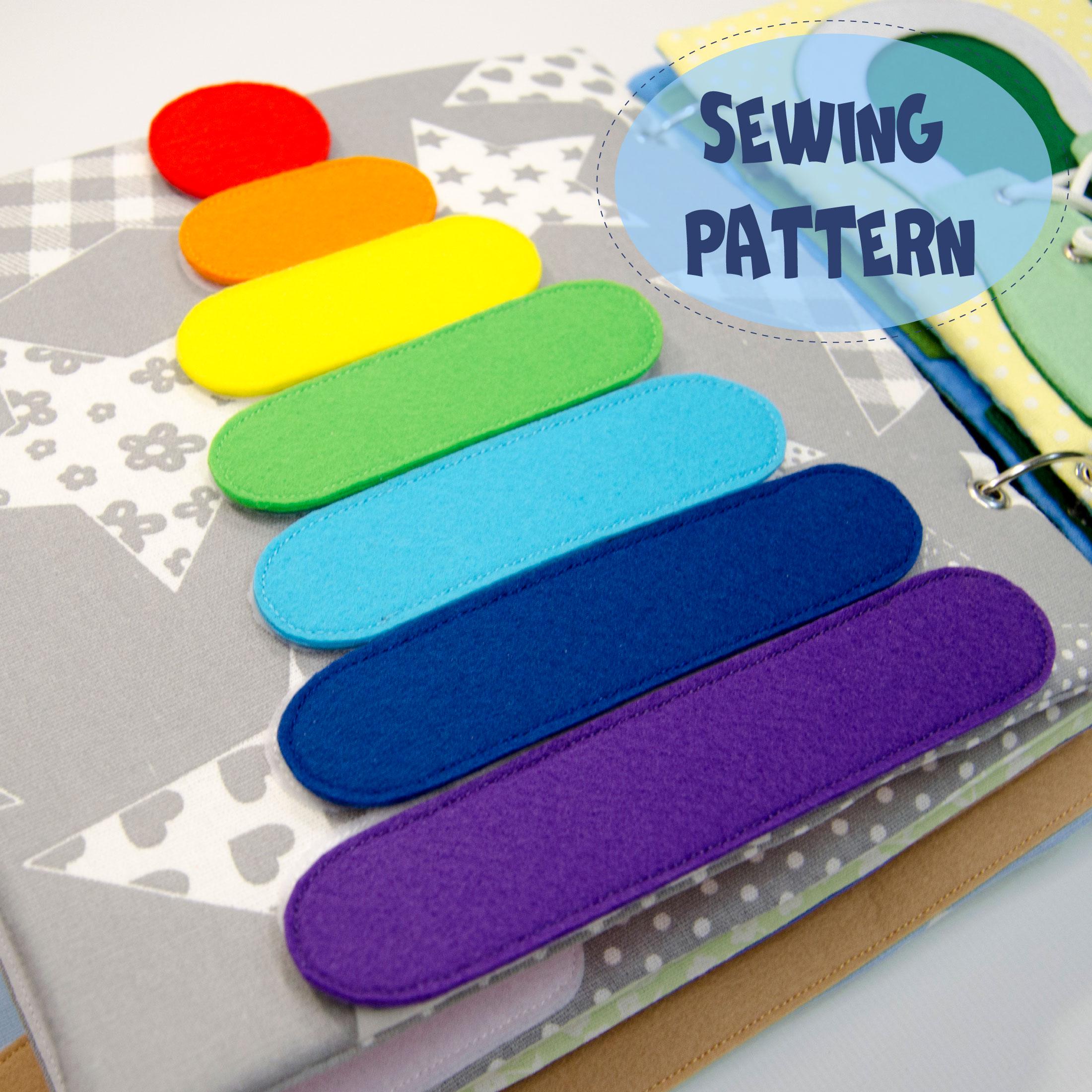 Pyramid Page for Quiet Book, PDF Sewing Pattern for 2 Sizes, SVG Files ...