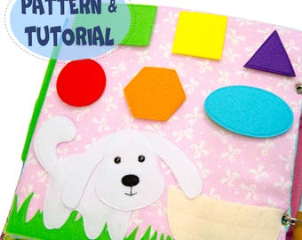 Dog Quiet Book Page, Geometry, Pattern and Tutorial, PDF & SVG