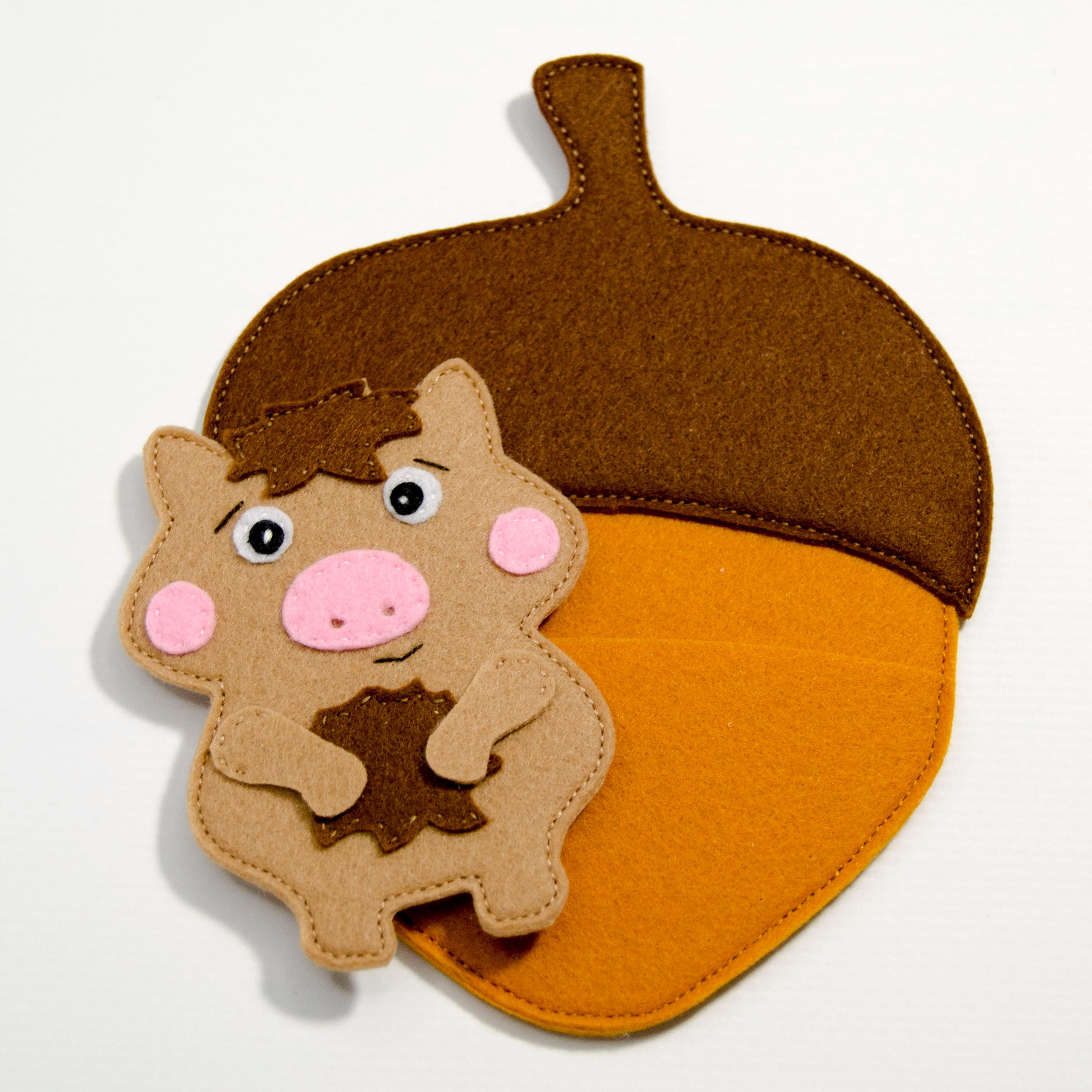 Boar Pattern Boar in Acorn House, Sewing Pattern and Tutorial (PDF + SVG) - Etsy