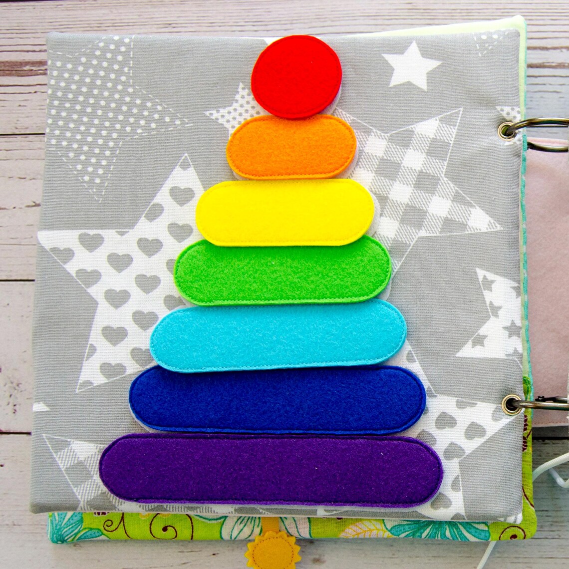 Pyramid Page for Quiet Book, PDF Sewing Pattern for 2 Sizes, SVG Files ...