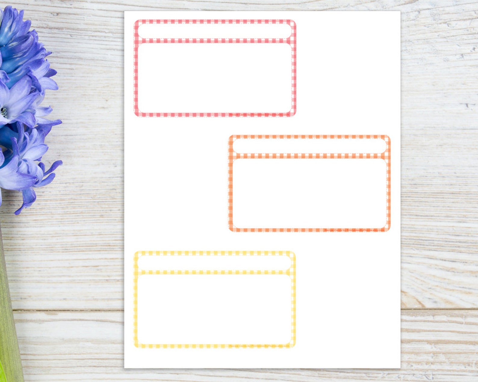 3x5 Recipe Cards, Printable - Etsy