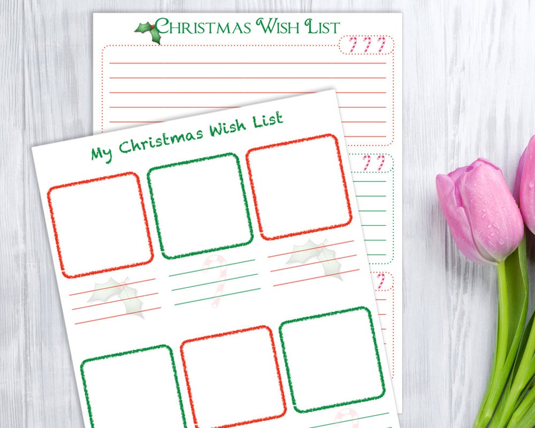 Christmas Wish List for Kids, Printable - Etsy