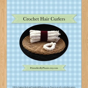 Crochet Hair Curlers, Easy Crochet Pattern