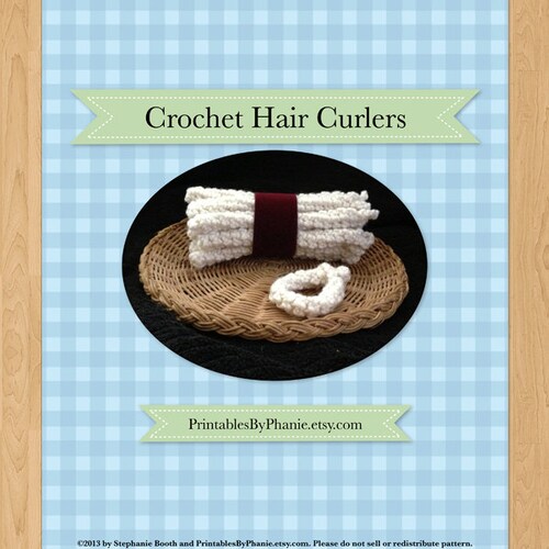 Crochet Hair Curlers Easy Crochet Pattern Etsy