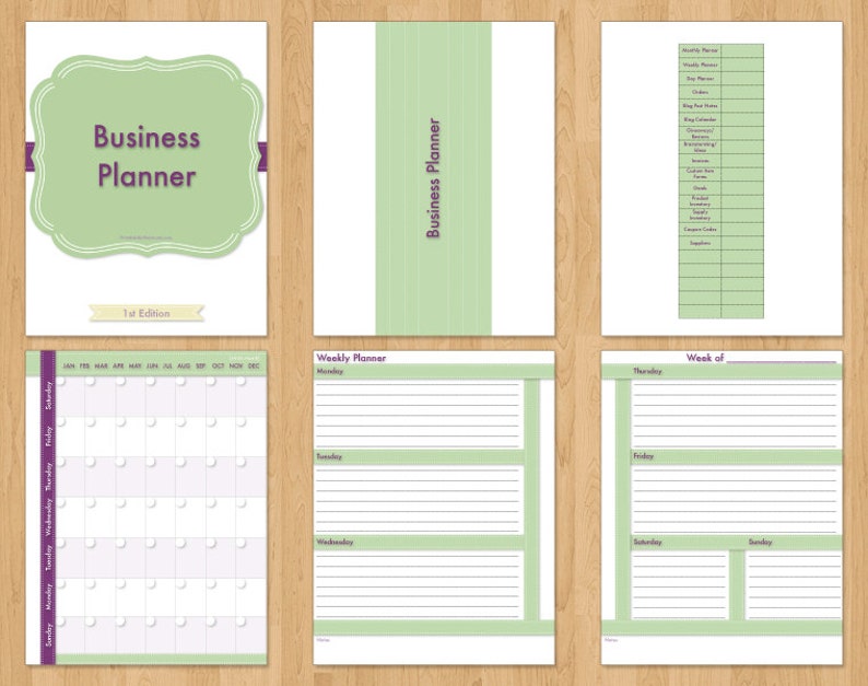 Ultimate Business Planner, printable image 2