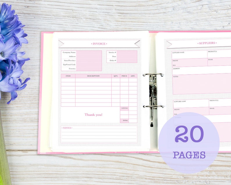 Comprehensive Business Planner, printable image 1