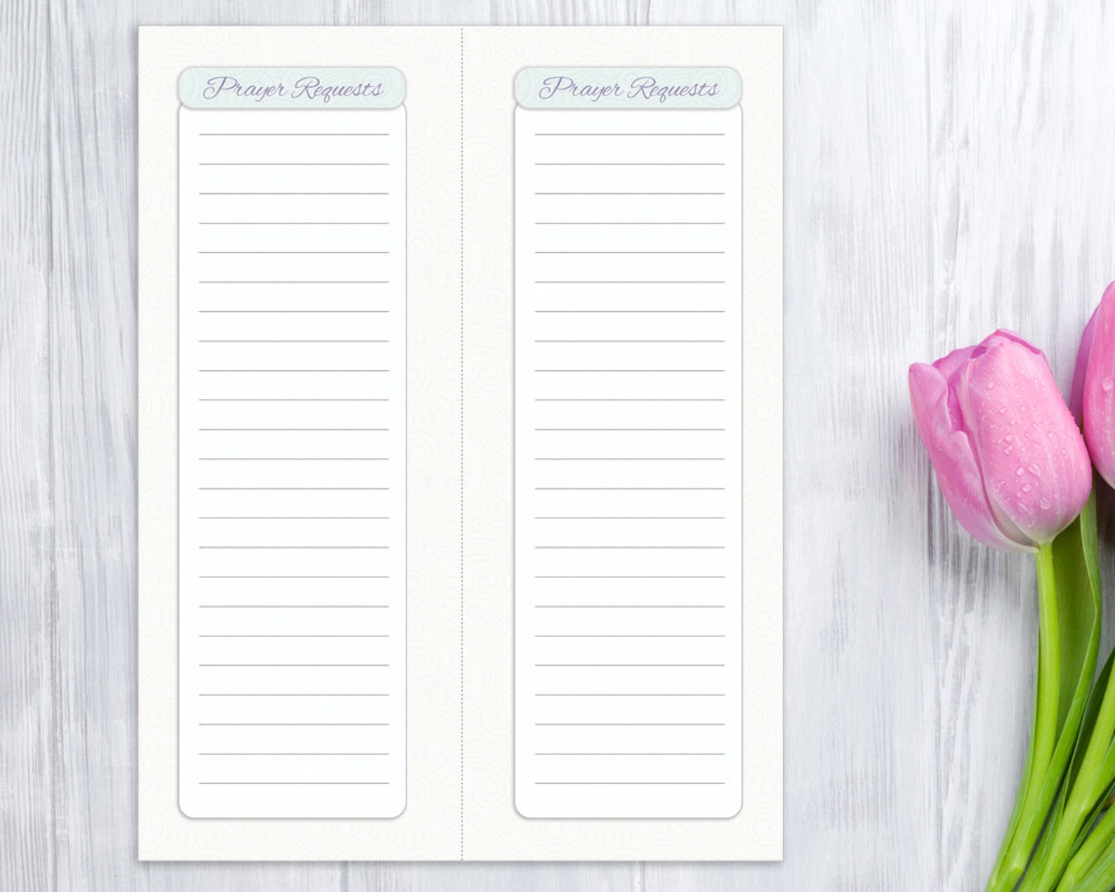 Prayer List, Blank Card, and Verse Cards, Printable - Etsy