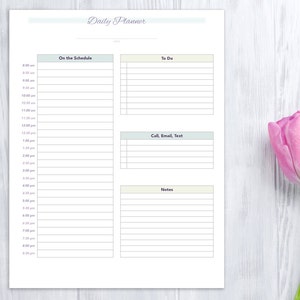 Day Planner, printable