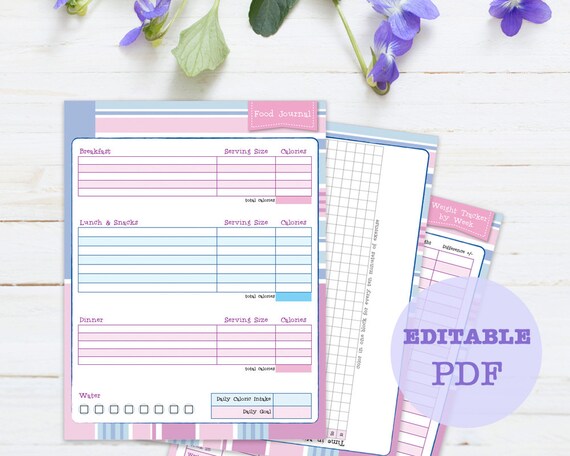 beginner weight loss journal 3 page printable weight loss journals printable