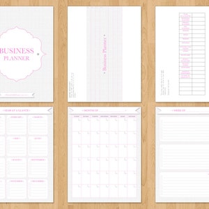 Comprehensive Business Planner, printable image 2