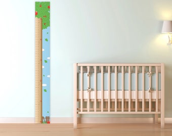 Apple Tree Growth Chart for Children, printable