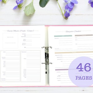 Household Binder, printable