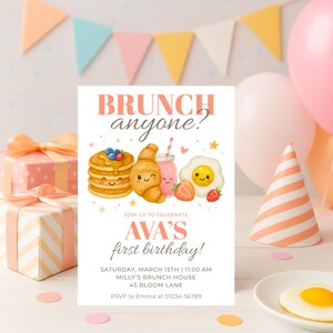 Customizable Brunch Invitation Design