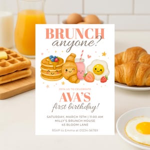 Editable Brunch Party Invite Template