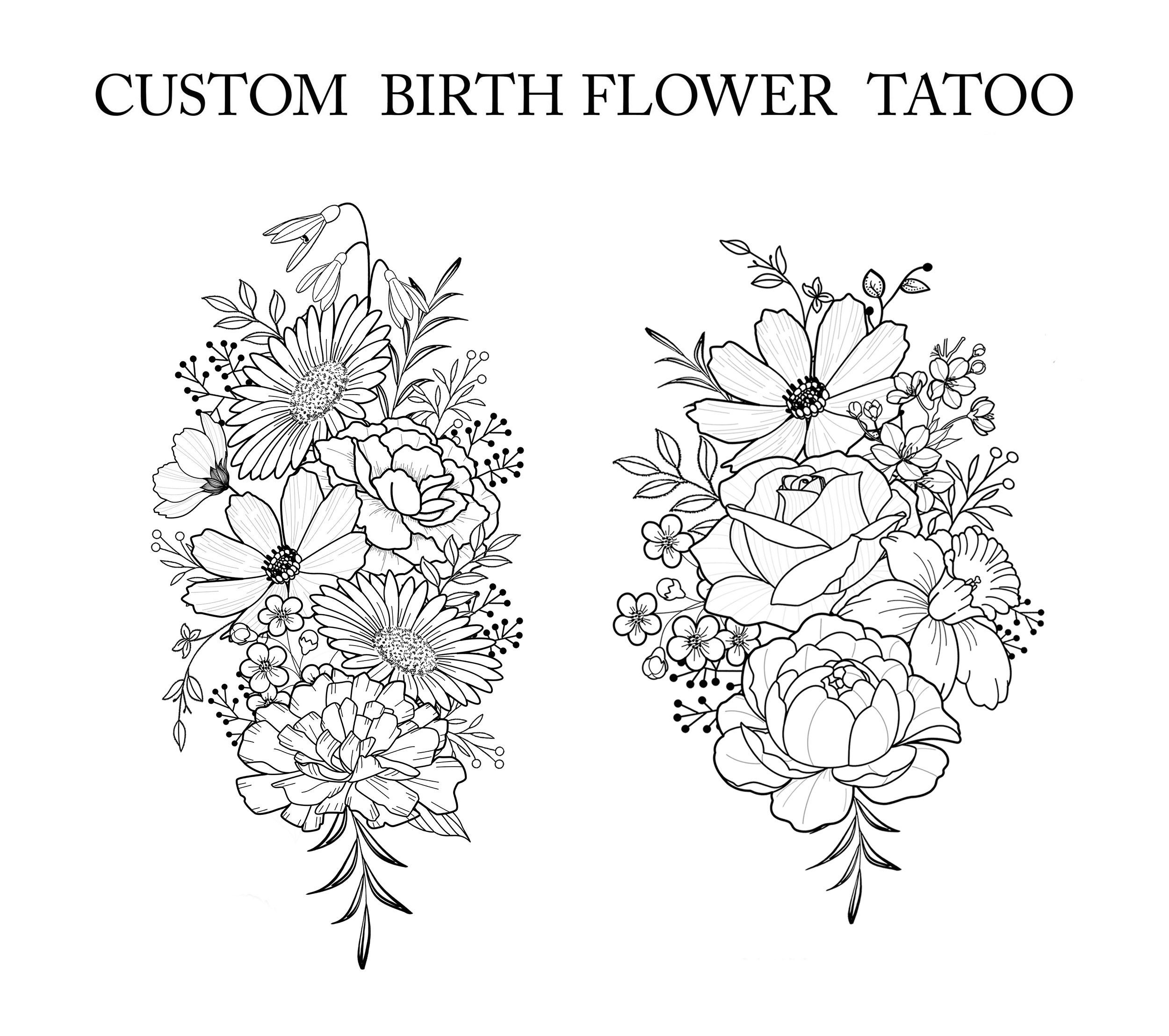 July August September Birth Flower Bouquet - Etsy July August September Birth Flower Bouquet - Etsy