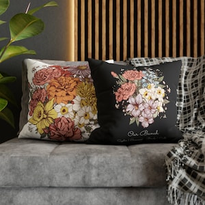 Gepersonaliseerde geboortebloemkussen, oma-tuinkussen, Moederdagcadeau, geboortebloemcadeau, geboortebloemkussen, omacadeau, oma cadeau